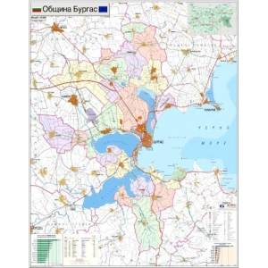 Mapmedia Карта на община Бургас (d101)