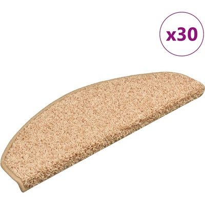 vidaXL Изтривалки за стълби, 30 бр. , 65x21x4 см, златни, полукръгли, големи (3365821)