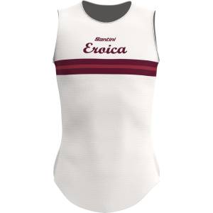 Santini Мъжко горнище Santini Eroica Timo Baselayer Cycling undershirt - Bianco - размер XL/XXL (014-2665-0113)