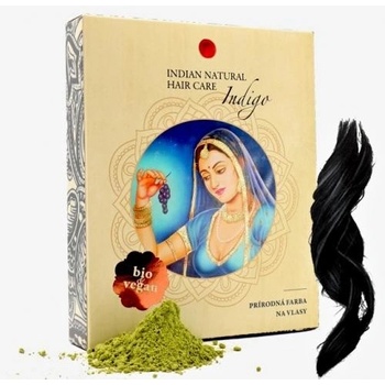 Indian Natural Hair Care Indigo hnedá až čierna farba na vlasy 200 g