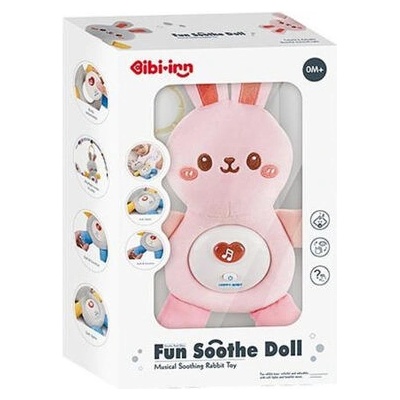 Chipolino plyšový zaspávač Rabbit Pink