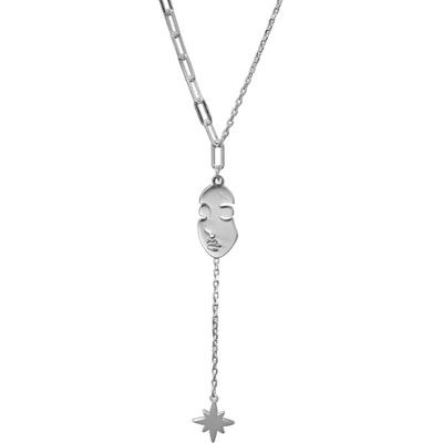 Silenti Jewelry Сребърно колие "Фейс