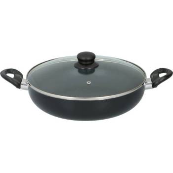 Alpina ТИГАН ИНДУКЦИЯ СЪС СТЪКЛЕН КАПАК alpina Ø28см ДВЕ ДРЪЖКИ