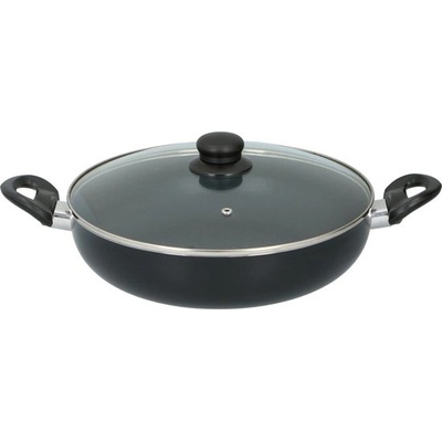 Alpina ТИГАН ИНДУКЦИЯ СЪС СТЪКЛЕН КАПАК alpina Ø28см ДВЕ ДРЪЖКИ