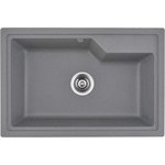 Inter Ceramic Кухненска мивка Inter Ceramic, композит, сив гранит, 68x45 см, без отцедник (8315 GRAY) Мивка за вграждане