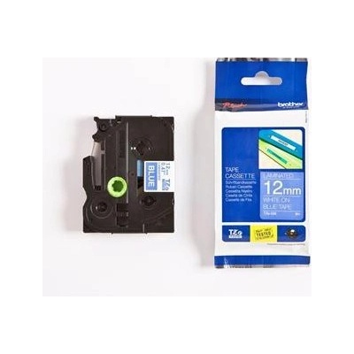 páska BROTHER TZ535 biele písmo, modrá páska Tape (12mm) TZE535