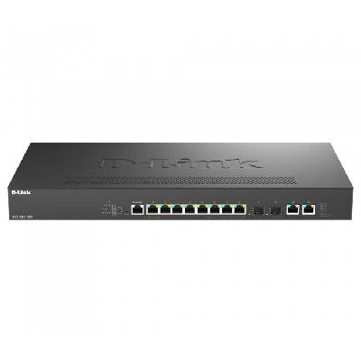 DMS-1250-12TP/E мрежов суич Управляем 2.5G Ethernet (100/1000/2500) Захранване по Ethernet (PoE) Черен (DMS-1250-12TP/E) (DMS-1250-12TP/E)