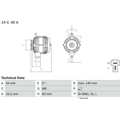 generátor BOSCH 0 986 037 271