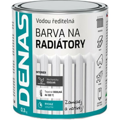 Denas Barva na radiátory 0,3 kg bílá