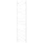 Mexen Hades 1800x500 mm 854W white (W104-1800-500-00-20)