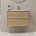 Bath Deluxe Шкаф за баня с умивалник MOLDE 80x55x46 см, дъб (BT0144)