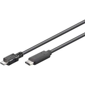 PremiumCord Кабел USB 2.0, USB-C - Micro-B, M/M, 1 м, черен KU31CB1BK (KU31CB1BK)