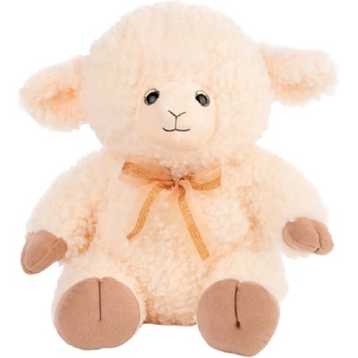 Амек Тойс Плюшена играчка Амек Тойс - Бяла овчица с цветна панделка, 28 cm (10828)