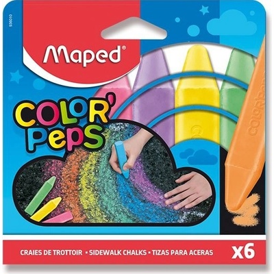 Křídy na chodník Maped 6 barvy – Zboží Dáma