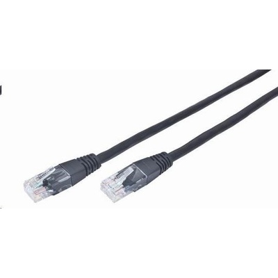 Gembird PP12-5M/BK patch, CAT5e, UTP, 5m, čierny