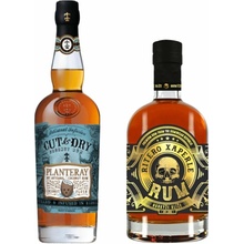 Planteray Cut & Dry 40% 0,7 l a Ritero Xaperle Rum by Horkýže Slíže 40% 0,7 l (set)