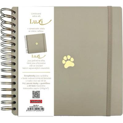 Baloušek Luxi - scrapbook 21 × 21 cm, lamino, moka