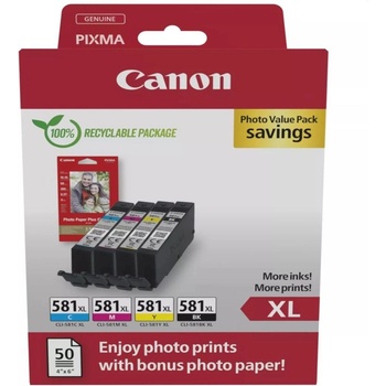 Canon CLI-581XL BK/C/M/Y Photo Value Multipack (2052C006)