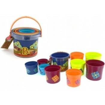 Image 1 of Battat - Цветни кофички за подреждане 10бр