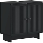 vidaXL Шкаф за мивка в баня EDE Черно 59, 5 x 31, 5 x 59 см (895906)