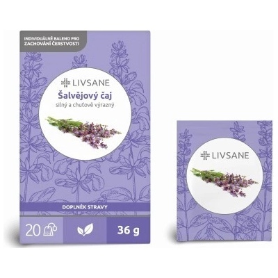 LIVSANE čaj šalviový 20 x 1,8 g