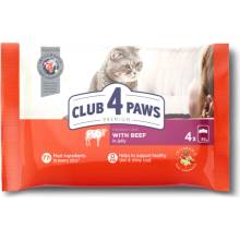 CLUB 4 PAWS Premium Set s hovädzim mäsom 4 x 85 g