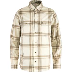 Fjällräven Мъжка риза с копчета Fjällräven Övik Lite Flannel Shirt - Chalk White / Fossil - размер XL (033-3162-0315)