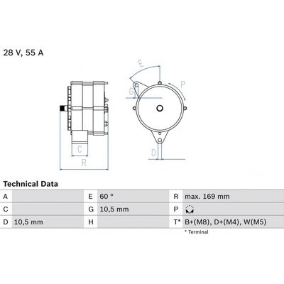 Generátor BOSCH 0 986 034 070