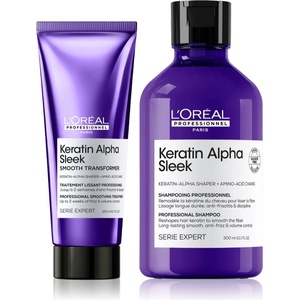 L'Oréal Serie Expert Keratin Alpha Sleek комплект за изглаждане на косата