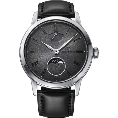 Orient Star RE-BW0005N Limited Edition Мъжки часовник - Автоматичен Скелетон, Луна Фаза, 70ч Резерв, Сапфирено Стъкло, Черен