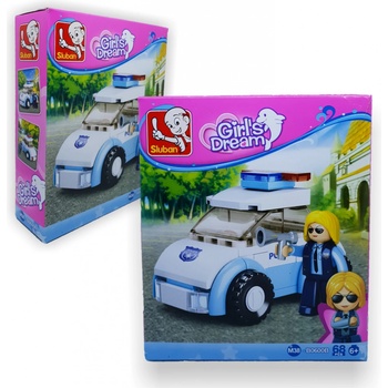 Sluban B0600B Dívčí sen Policistka s autem