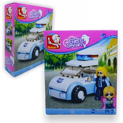 Sluban B0600B Dívčí sen Policistka s autem