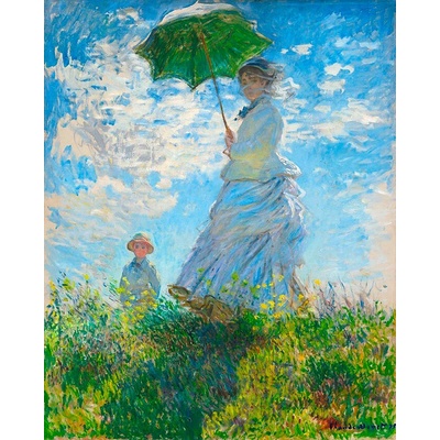 Dáma so slnečníkom 40x50cm - Claude Monet