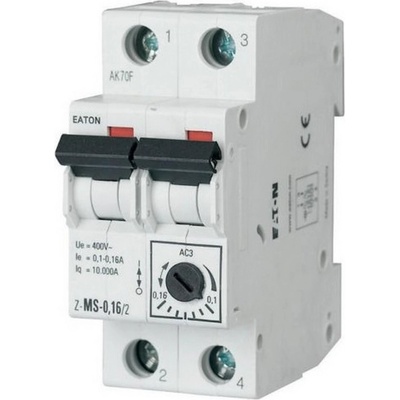 Eaton Моторен прекъсвач eaton z-ms-0.16/2, 248389 - 0.1-0.16a, 2p (248389)
