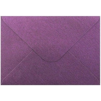 Obálka C6 11,2x15,8 cm metalická s ražbou, fialová