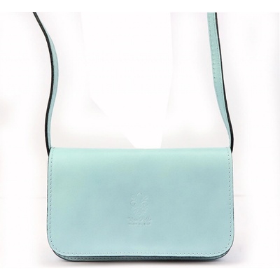 Gregorio dámská kožená crossbody kabelka 107 světle modrá