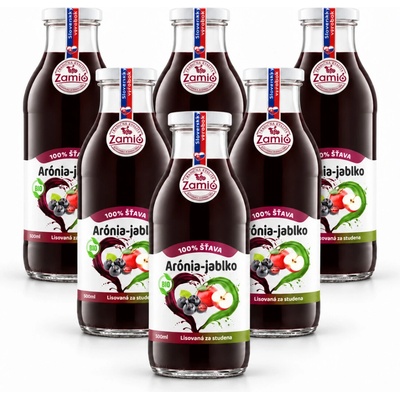 Zamio BIO Arónia & Jablko 100% šťava 6 x 500 ml