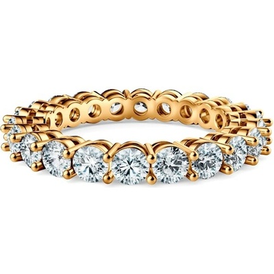 Savicki Prsteň žlté zlato laboratórne diamanty SAVW0519 LAB Z
