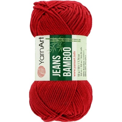 YarnArt Jeans Bamboo červená 145