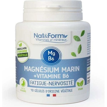 Nat&Form Магнезий и Витамин В6 40 капсули | Nat&Form (001809 (MAGB6_40))