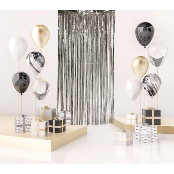 Fiestas Guirca Парти завеса - сребро 100 х 200 см