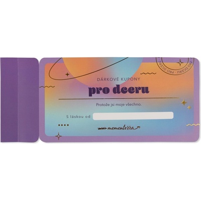 Mementerra Dárkové kupony – Pro dceru