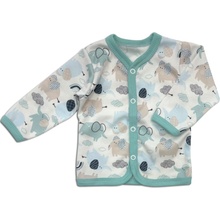 Kojenecký kabátek Duhový sloník mátová