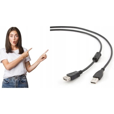 Gembird CCP-USB2-AMAF-6 kábel USB 2.0 A-A predlžovací 1.8m