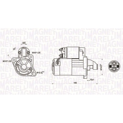 Štartér MAGNETI MARELLI 063721096010 063721096010