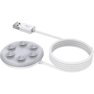 REMAX Безжично зарядно устройство Remax RP-W15, Qi, 10W, Вакуум, Бял - 40300