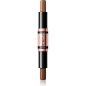 Revolution Beauty Fast Base двустранна контурираща писалка цвят Dark 2x4.3 гр