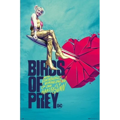 Plagát, Obraz - Birds of Prey: Podivuhodná premena Harley Quinn - Broken Heart, 61 × 91.5 cm