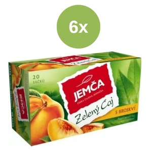 Jemča Зелен чай Jemča с праскова 6x30 г