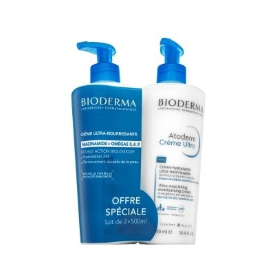 BIODERMA Atoderm подхранващ крем Ultra-Nourishing Moisturising Cream 2 x 500 ml